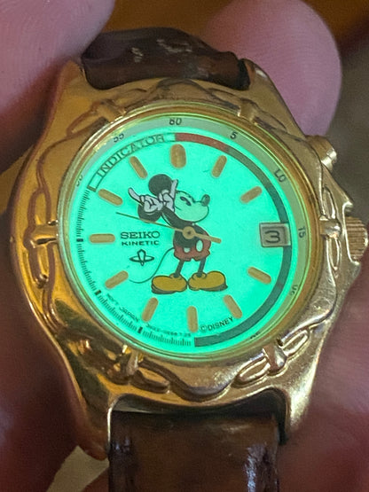Vintage Seiko Kinetic Mickey